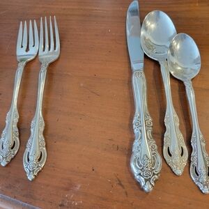 4 Place Settings 20 Pieces Of Community Silverware Brahms Pattern 1980